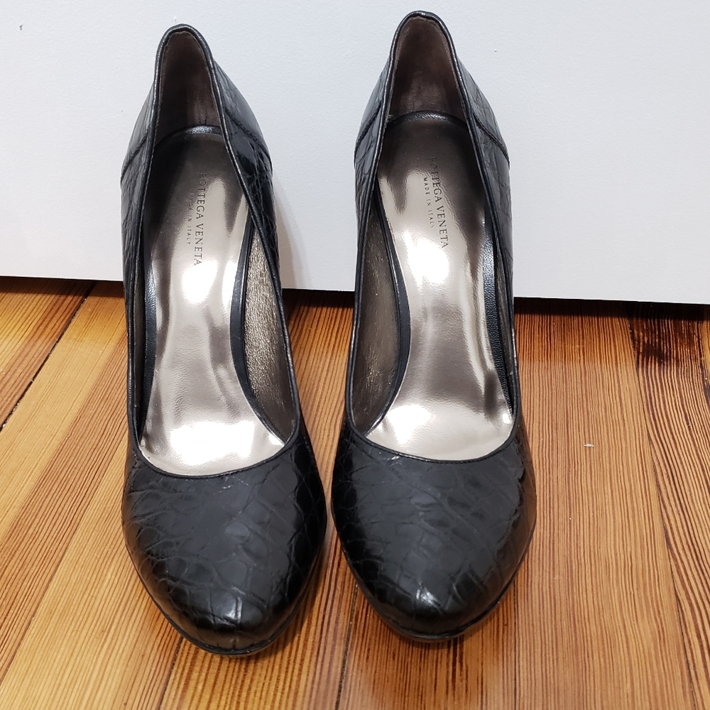 Bottega Veneta Crocodile Leather Heels